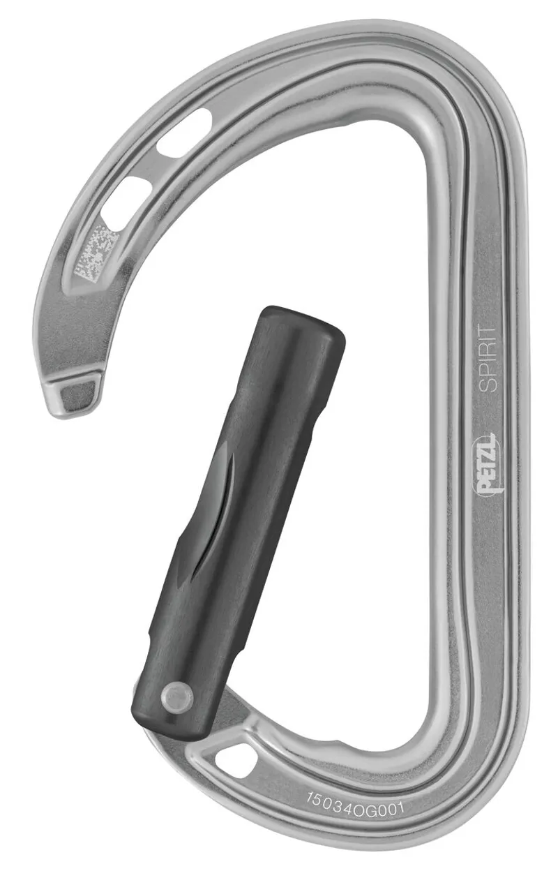 Petzl Spirit Carabiner Straight in Grey